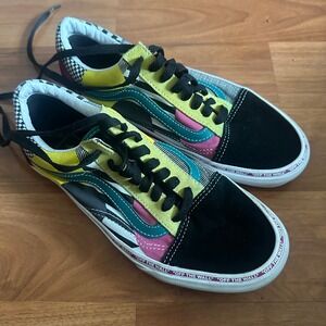 Vans Old Skool Patchwork Multi Color Skate Shoes Sneakers US Men 6.5 US Women 8